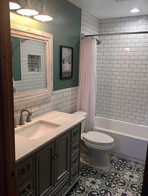 Bathroom Remodel with Flooring